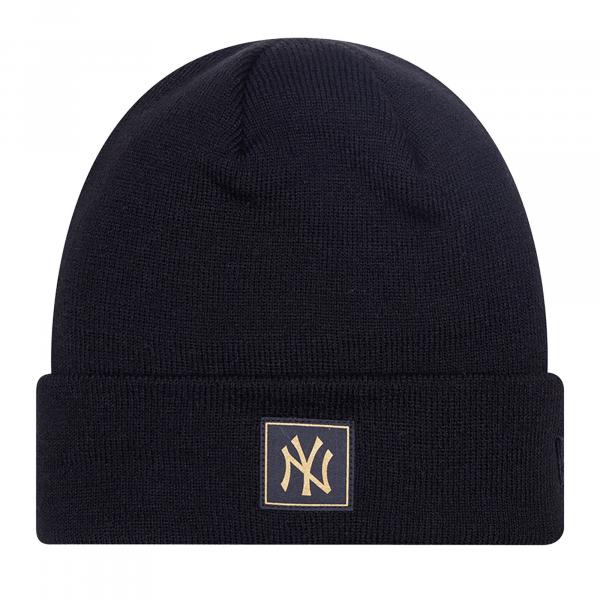 Czapka zimowa New Era Metalic Badge Cuff Knit New York Yankees