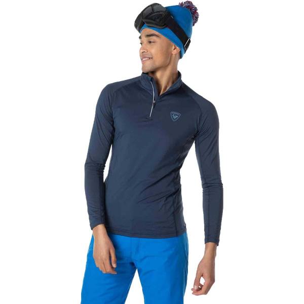 Koszulka termoaktywna Rossignol Classique 1/2 Zip granatowa