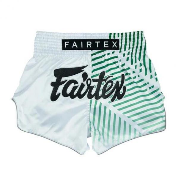 Spodenki Muay Thai Fairtex Racer BS1923 Białe/Zielone M
