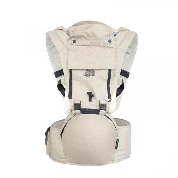 Deryan Nosidełko Pack Luxe - Ergonomiczne + Kieszenie - Piaskowy