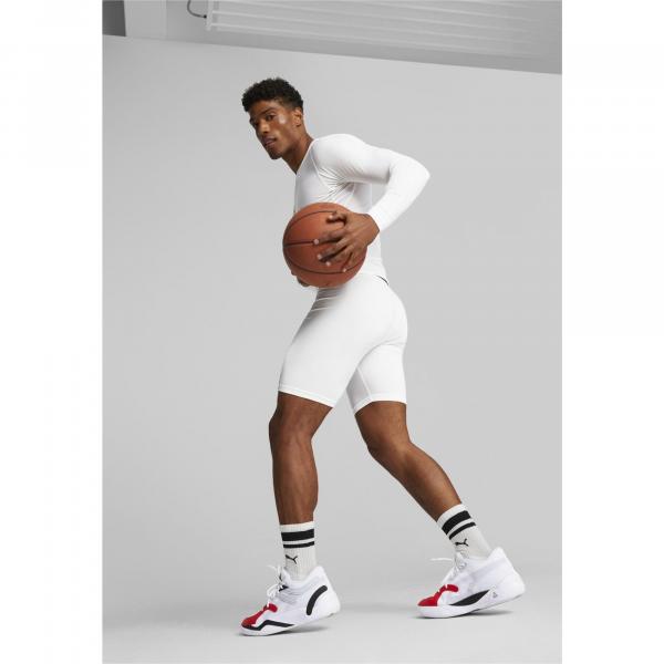 Męskie spodenki do koszykówki Hoops Team PUMA White