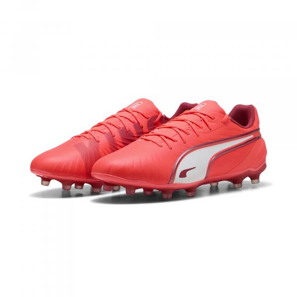 Buty piłkarskie KING MATCH FG/AG PUMA Glowing Red White Fire