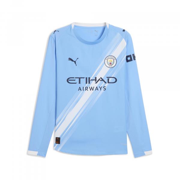 Męska autentyczna koszulka domowa z długim rękawem Manchester City 25/26 PUMA