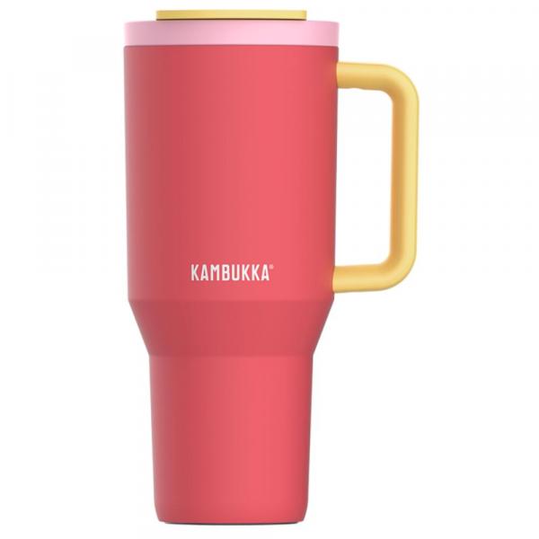 Kubek termiczny ze słomką Kambukka Rio 950ml - Pink Papaya
