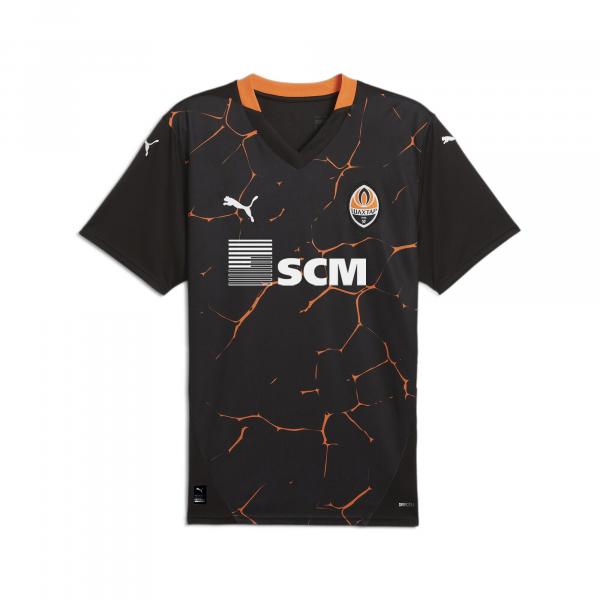 Męska koszulka wyjazdowa FC Shakhtar Donetsk 24/25 PUMA Black Rickie Orange