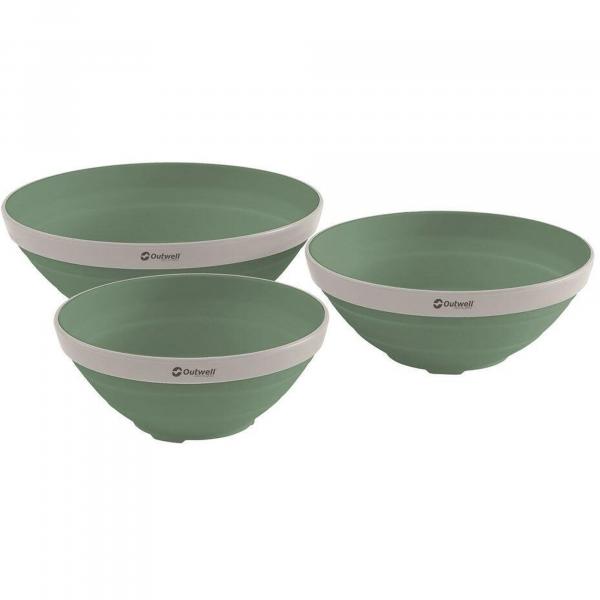 Miski turystyczne Outwell Collaps Bowl Set - shadow green