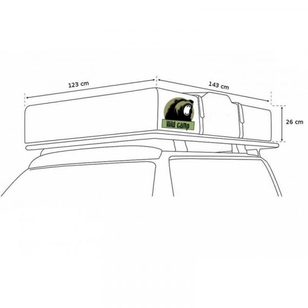 Pokrowiec ochronny namiotu dachowego 140cm