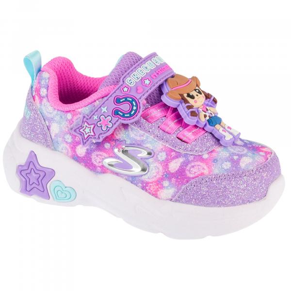 Buty sportowe Sneakersy dziewczęce, Skechers Snuggle Sneaks - Skech Squad