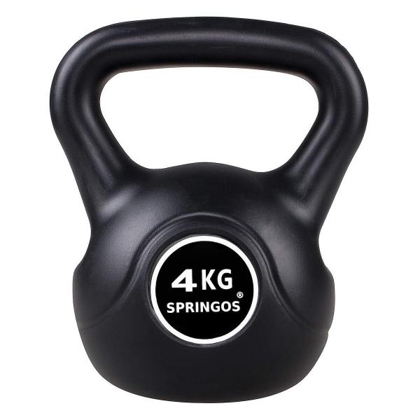 Kettlebell hantla do ćwiczeń Springos ABS czarny