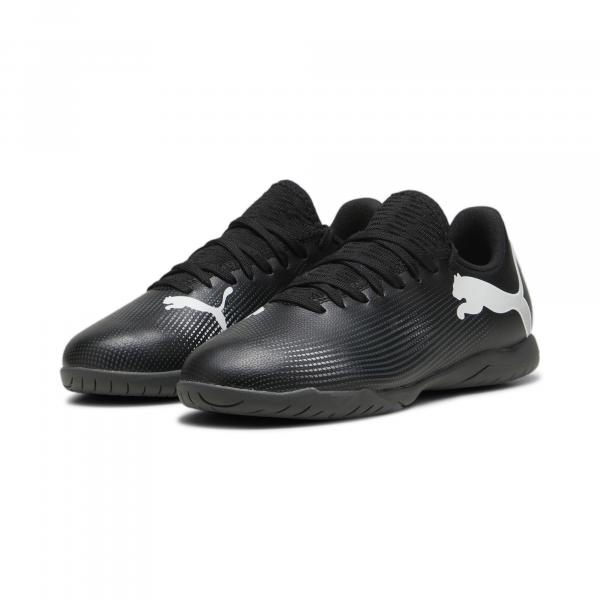 Młodzieżowe buty piłkarskie FUTURE 7 PLAY IT PUMA Black White