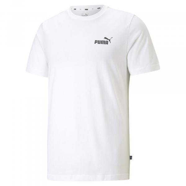 Męska koszulka Essentials z małym logo PUMA White