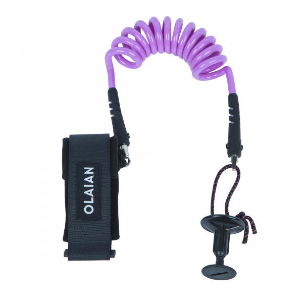 Leash do bodyboardu Olaian 500 2 w 1 na nadgarstek/biceps plug w komplecie