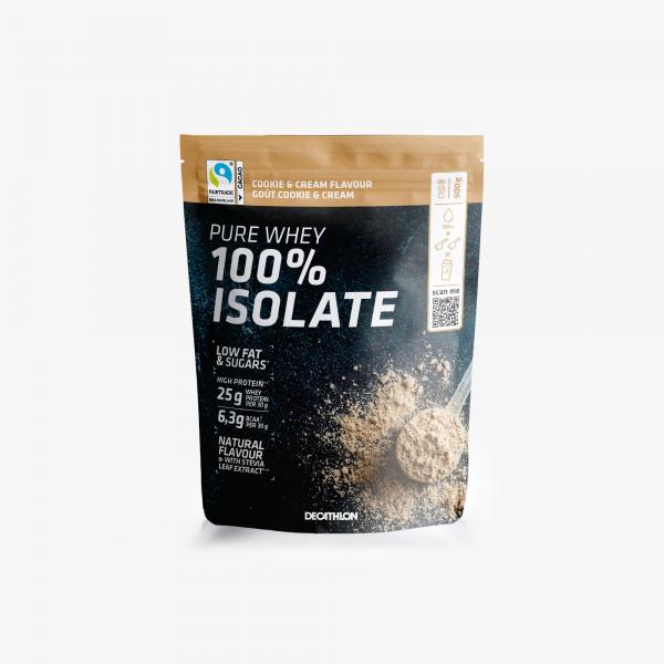 Czysty izolat serwatki Pure whey isolate 100% smak ciasteczkowo-śmietankowy 900g