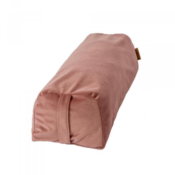 Bolster wykonany z plastiku z recyklingu - łososiowy róż - 63 cm długości