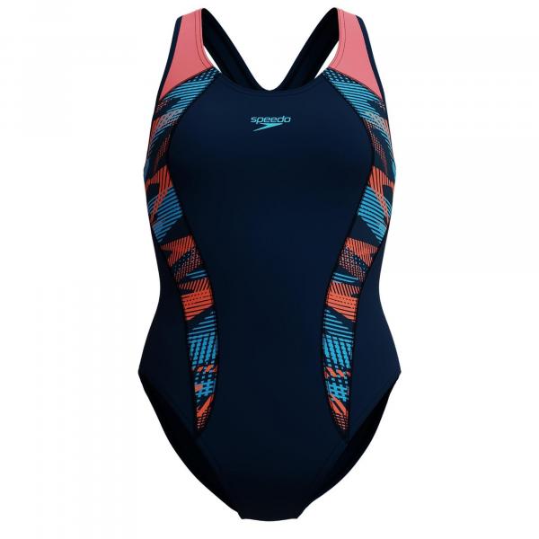 Strój pływacki jednoczęściowy damski Speedo Placement Laneback