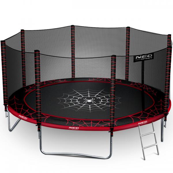 Trampolina ogrodowa z siatką zewnętrzną Neo-Sport 435cm 14ft