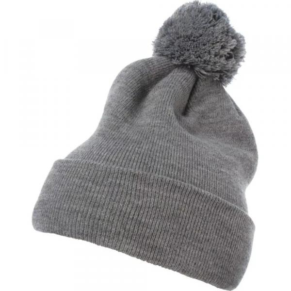 Czapka Pompon Dzianinowa Z Mankietami Classics