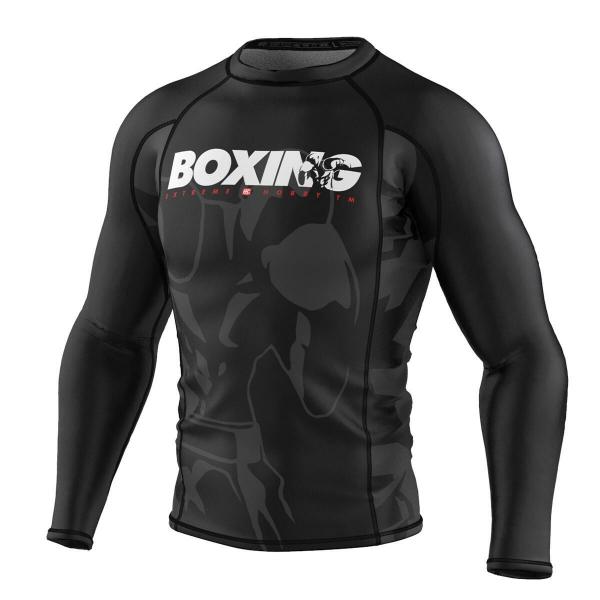 Koszulka sportowa męska Rashguard do MMA EXTREME HOBBY BOLD BOXING