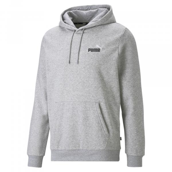 Męska bluza z kapturem i małym dwukolorowym logo Essentials+ PUMA