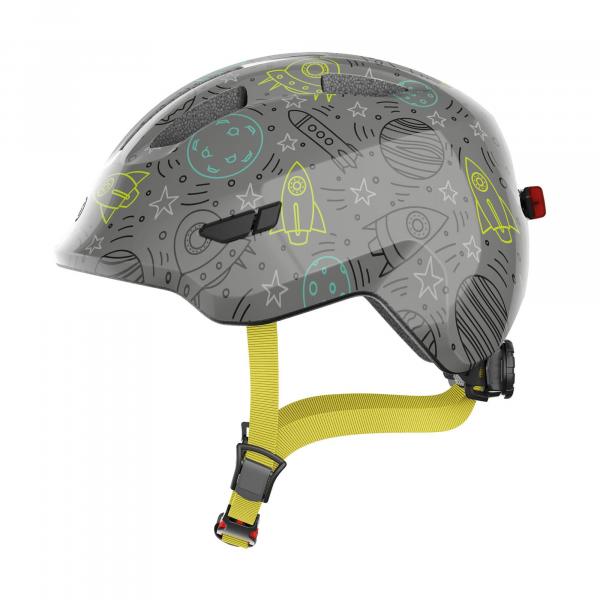 ABUS Dziecięcy kask rekreacyjny „Smiley 3.0 LED” szary space