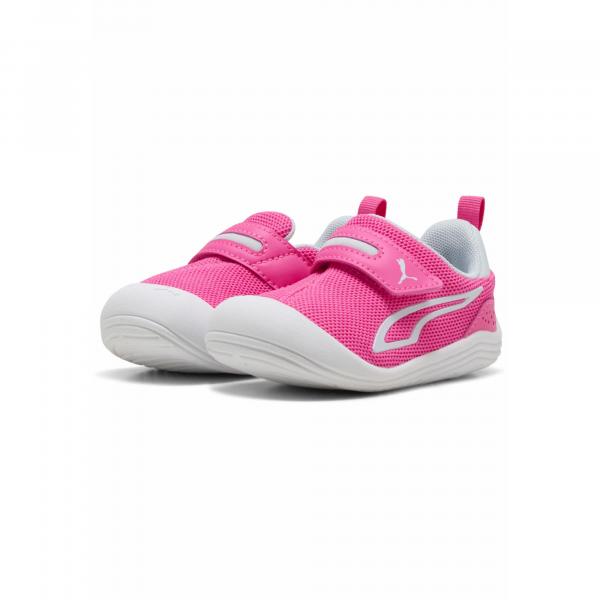 Sneakersy dla małych dzieci Kitten Mesh V PUMA Fluro Pink Pes Sea Glass Blue