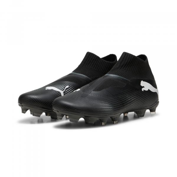 Buty piłkarskie bez sznurówek FUTURE 7 MATCH FG/AG PUMA Black White