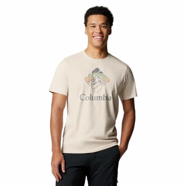 Koszulka bawełniana męska Columbia Rapid Ridge Graphic z krótkim rękawem