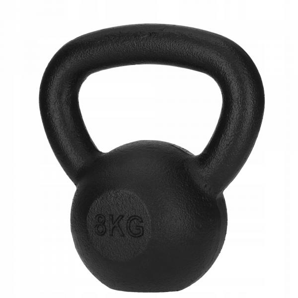 Kettlebell żeliwny 4FIZJO 8 kg