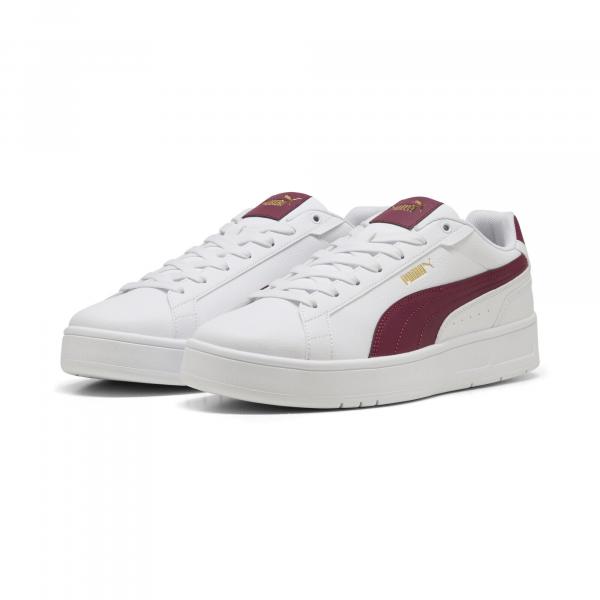 Sneakersy unisex Court Classico PUMA White Team Regal Red Gold