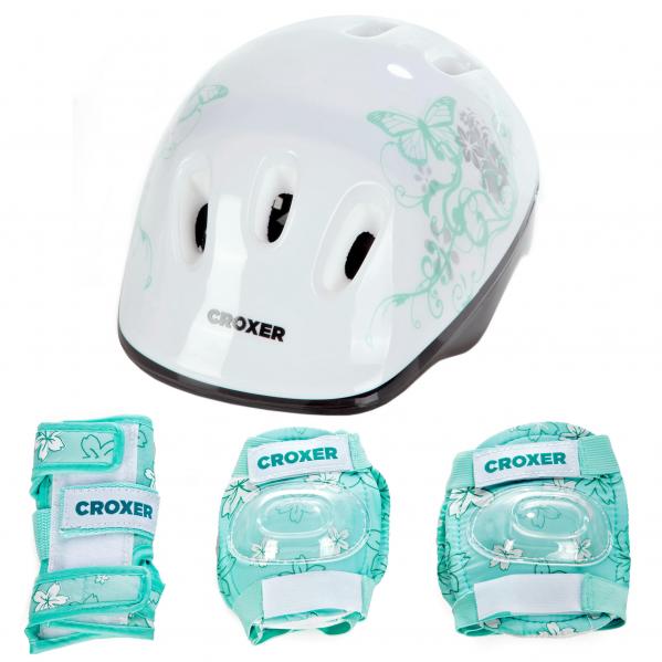 Zestaw Croxer Kask Silky + Ochraniacze Fibre