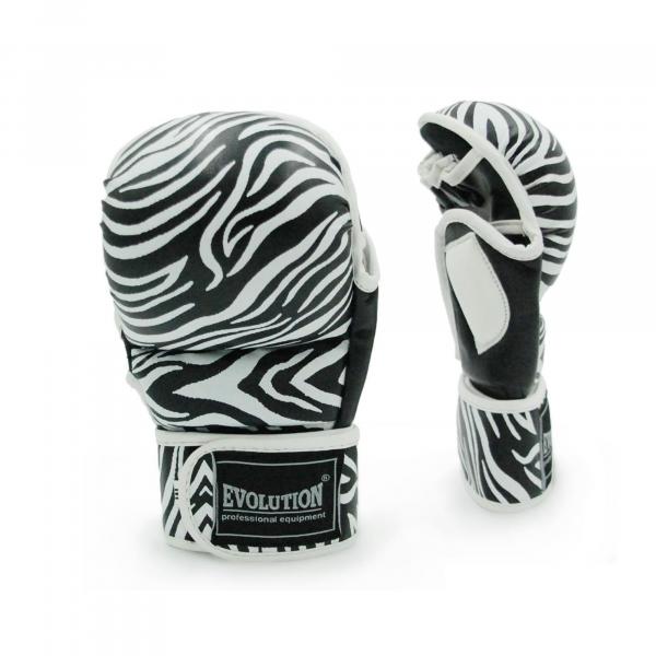 Rękawice sparingowe MMA Evolution Professional Equipment Zebra