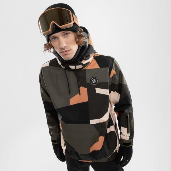 Mężczyzna Sporty zimowe Męska kurtka snowboardowa W1 Sandboard Siroko Czarny