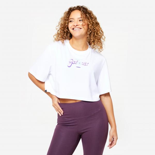 Koszulka damska Domyos Gym & Pilates crop top