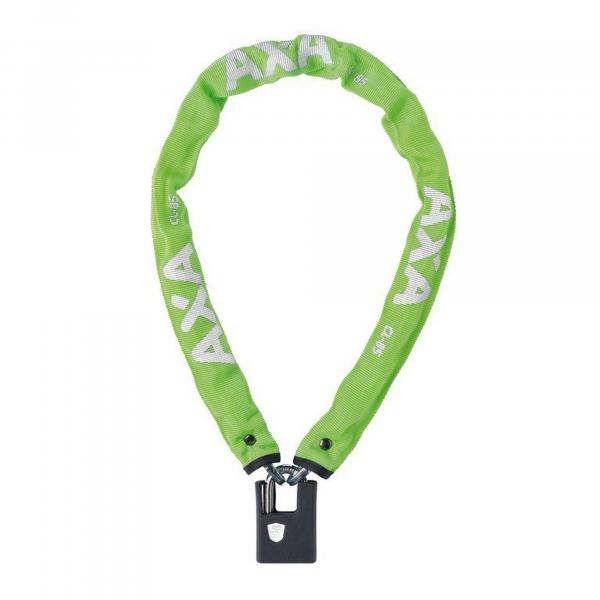 AXA Zamek łańcuchowy Clinch Plus CH85, długość 85 cm, grubość 6,0 mm, zielony