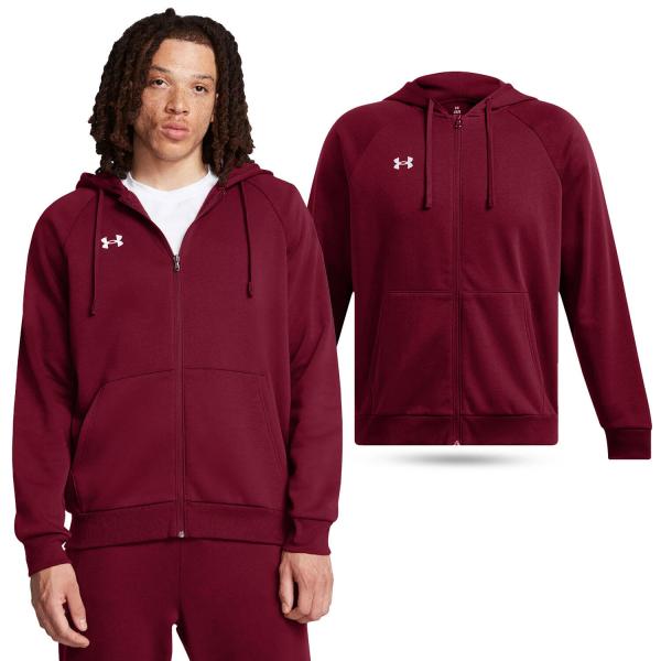 Bluza męska Under Armour Rival Fleece FZ Hoodie z kapturem rozpinana