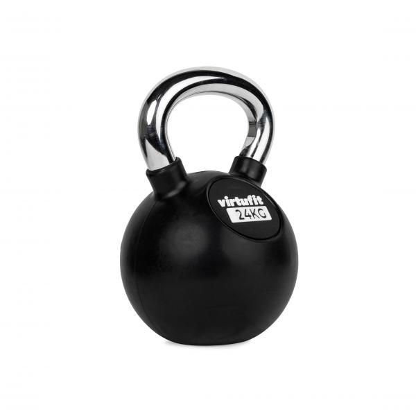 Kettlebell - Fitness - guma/chrom