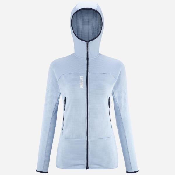 Bluza turystyczna damska Millet Fusion Grid Hoodie active fit Polartec PowerGrid