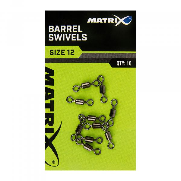 Krętliki do methody Matrix Barrel Swivels 10 szt.