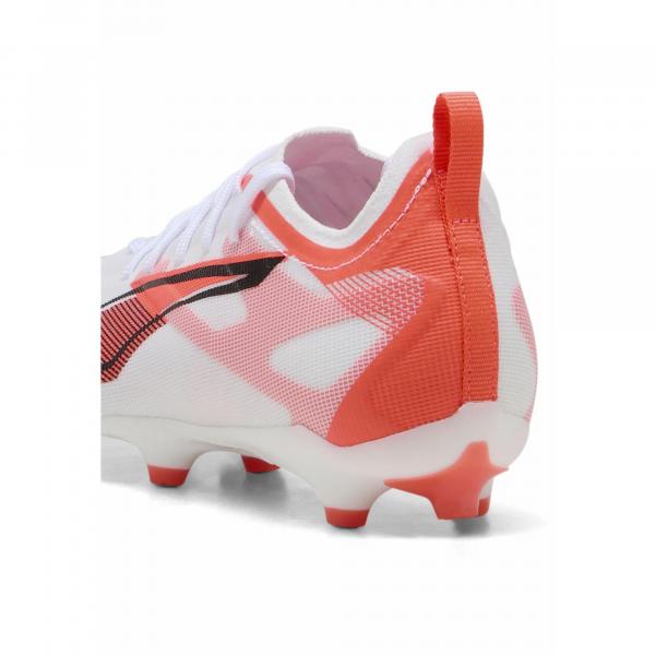 Młodzieżowe buty piłkarskie ULTRA 5 PRO FG/AG PUMA White Black Glowing Red