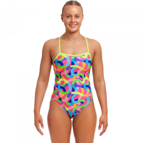 Strój do pływania FUNKITA Curly Wurly - Single Strap