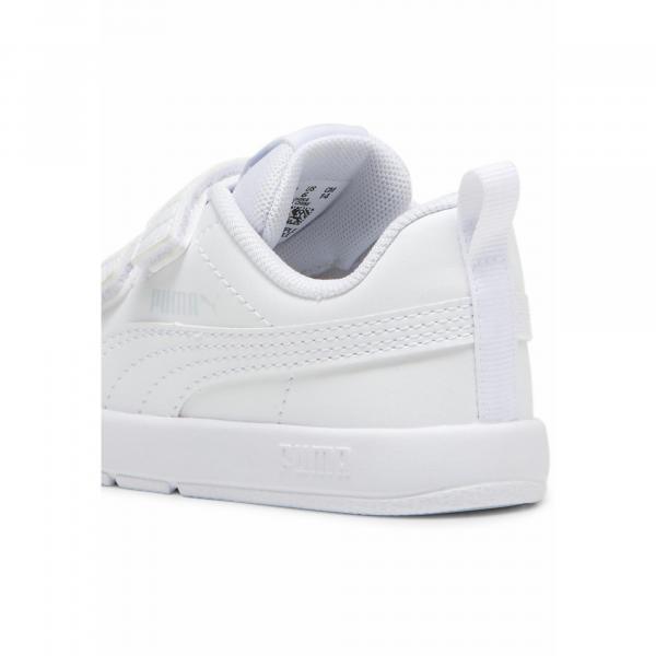 Sneakersy dla małych dzieci Courtflex V3 PUMA White Silver Mist Gray