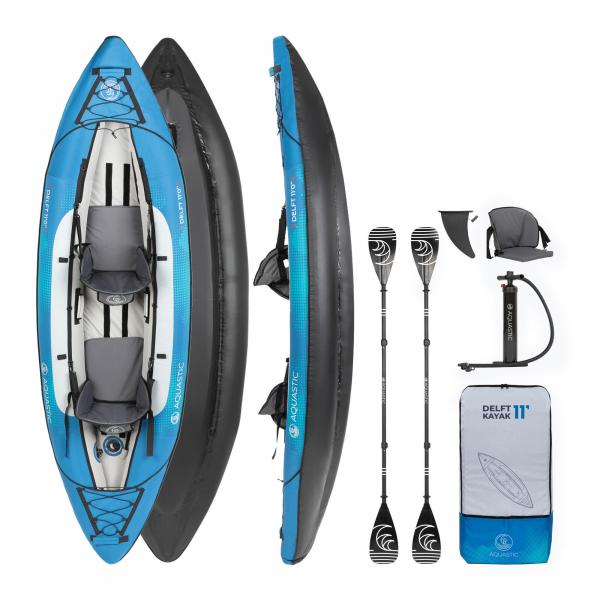 Kajak pompowany 2-osobowy AQUASTIC Delft 11'0''