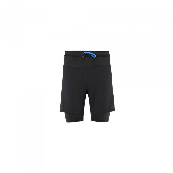 Spodenki do biegania męskie Millet Intense 2in1 Short M Czarny Active Fit