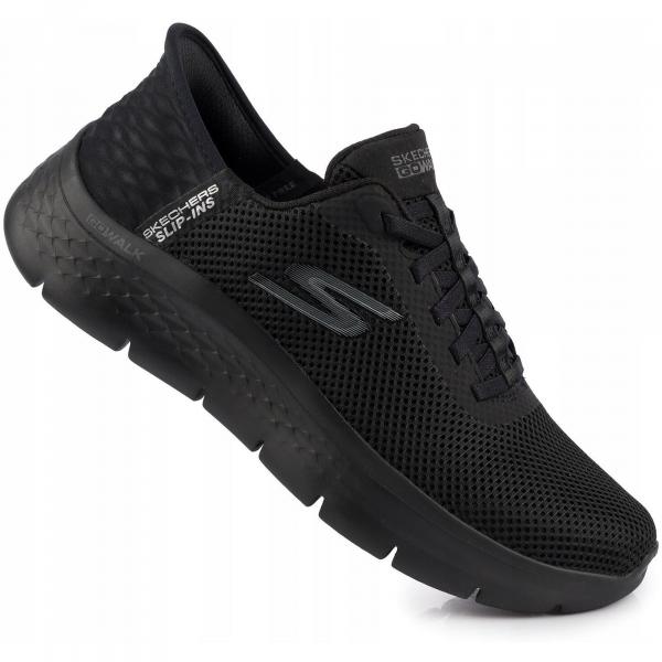 Damskie buty sportowe czarne SLIP-INS SKECHERS GO WALK FLEX