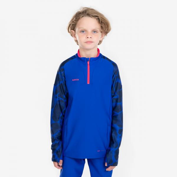 Bluza piłkarska dla dzieci Kipsta Viralto na krótki suwak