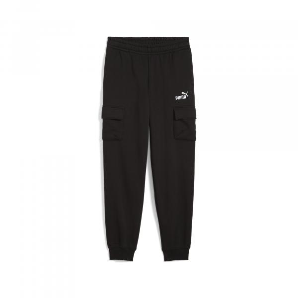 Młodzieżowe bojówki Essentials z logo No. 1 PUMA Black