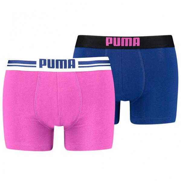 Bokserki treningowe męskie Puma Placed Logo Boxer 2 pack