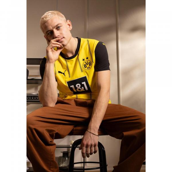 Męska koszulka domowa Borussia Dortmund 24/25 PUMA Faster Yellow Black