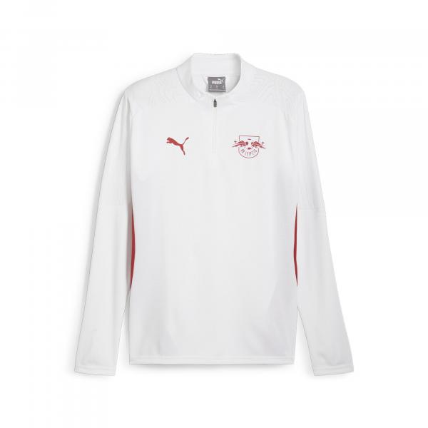 Męska bluza treningowa z zamkiem 1/4 RB Leipzig PUMA White Club Red