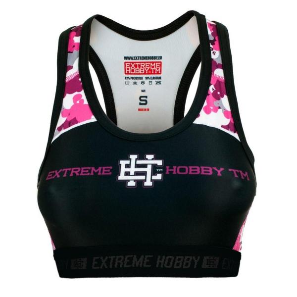 Stanik sportowy fitness siłownia MMA EXTREME HOBBY PINK TEDDY BEAR